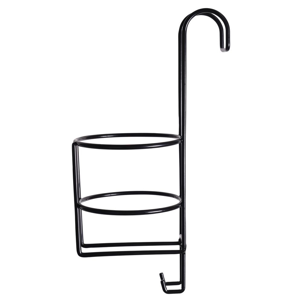 Schneiders Portable Extra Wide Spray Bottle Holder with Utility Hooks | Black