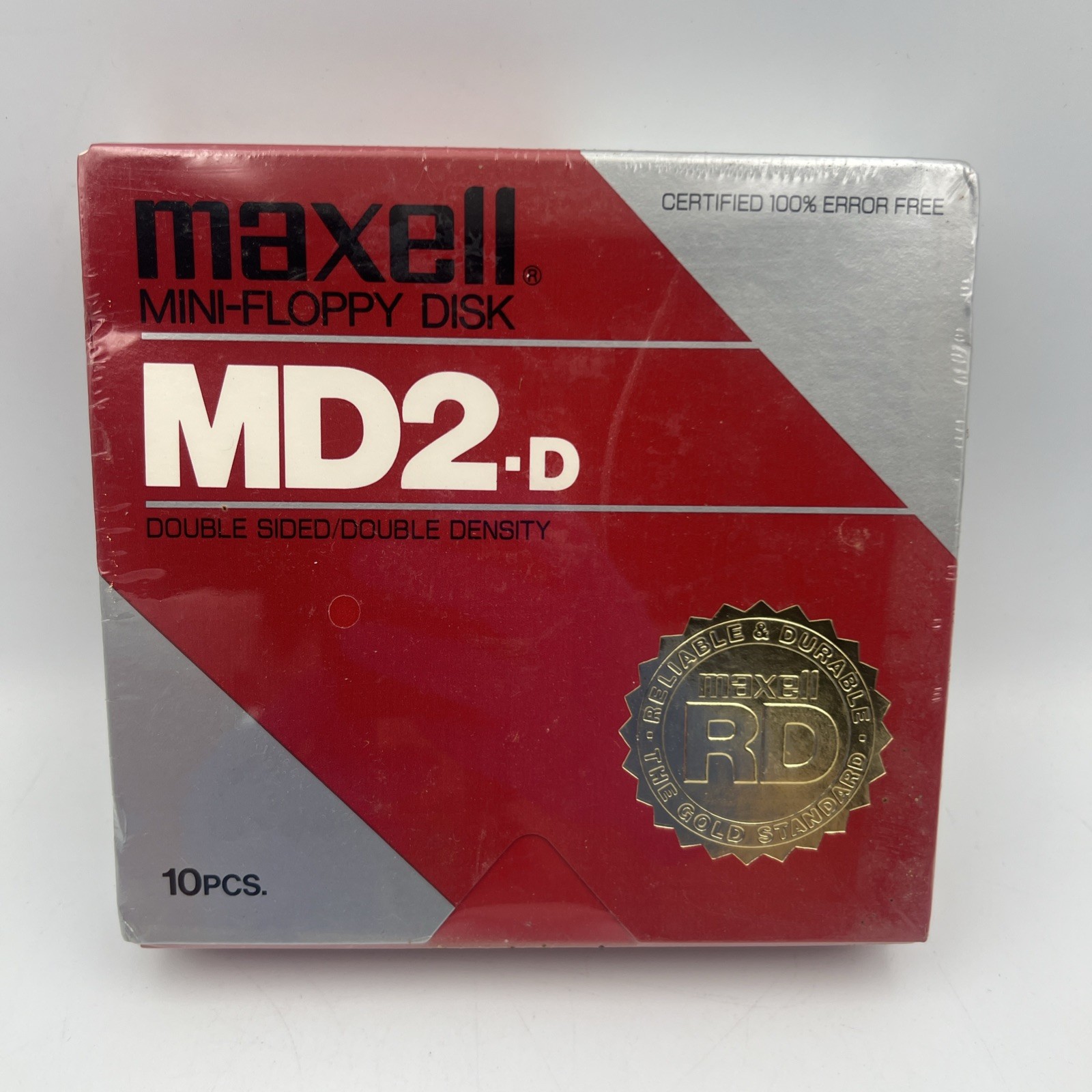 Maxell Box of 10 5.25" 5 1/4" Double Sided Diskettes NOS Sealed