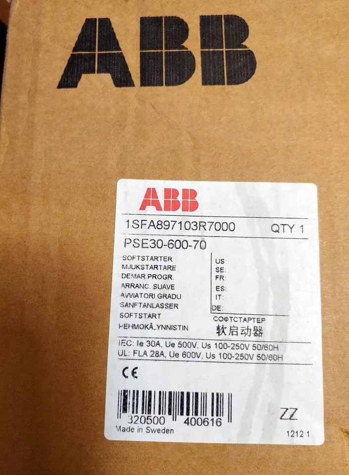 1 piece new ABB PSE30-600-70 soft starter, fast shipping