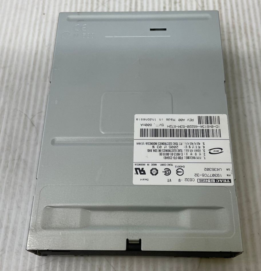 Vintage TEAC FD-235HG 0WH355 Floppy Disk Drive - Missing front bezel