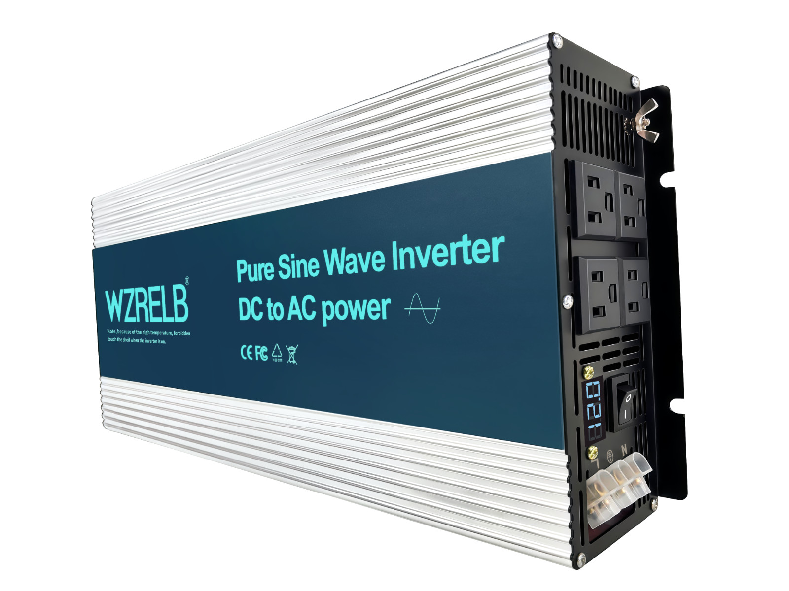 5000W Pure Sine Wave Power Inverter 12V/24V/36V48V DC to 110V/120VAC Camp RV new