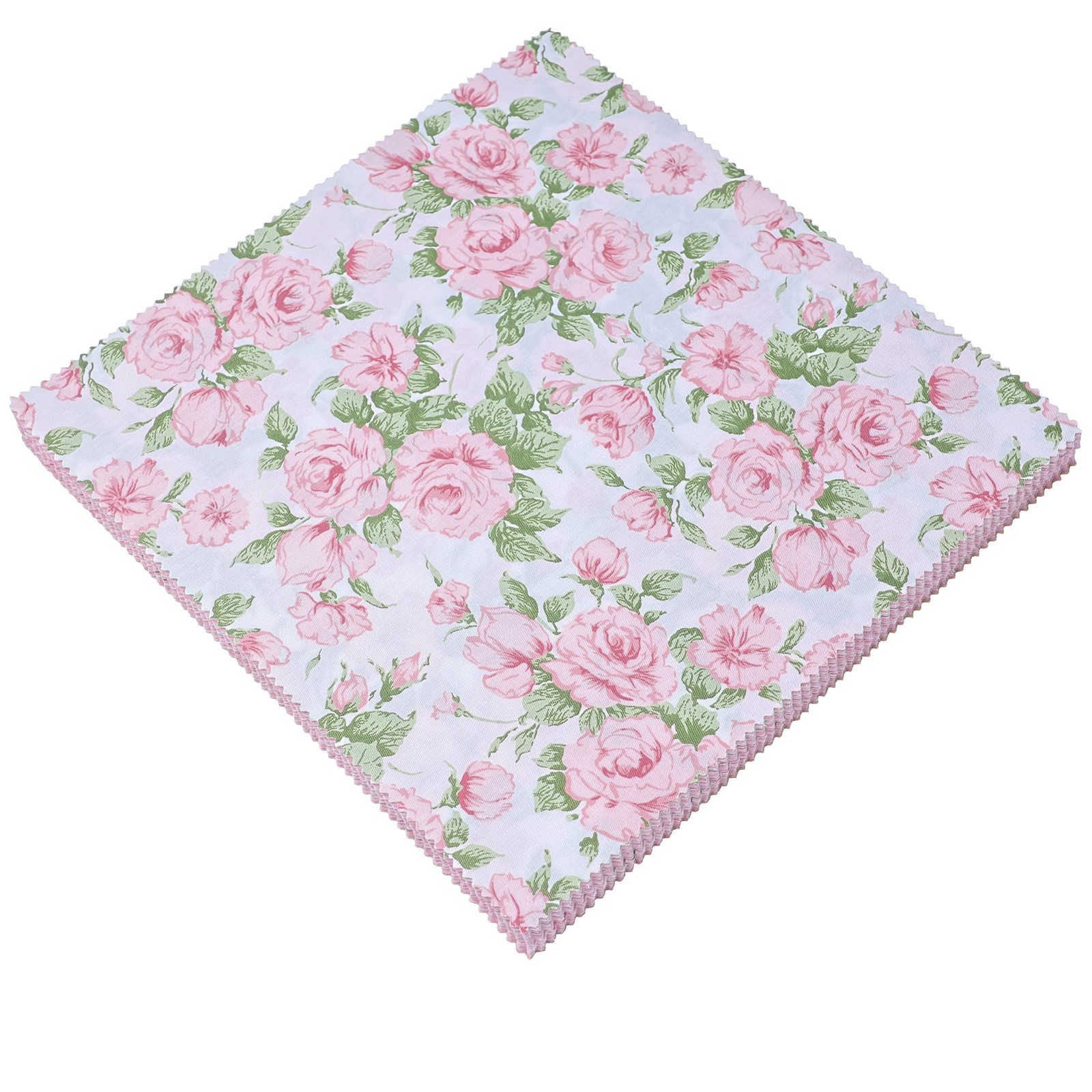 Nodsaw Layer Cake Fabric for Quilting 10 inch, Precut 10x10 Inch Square, Pink