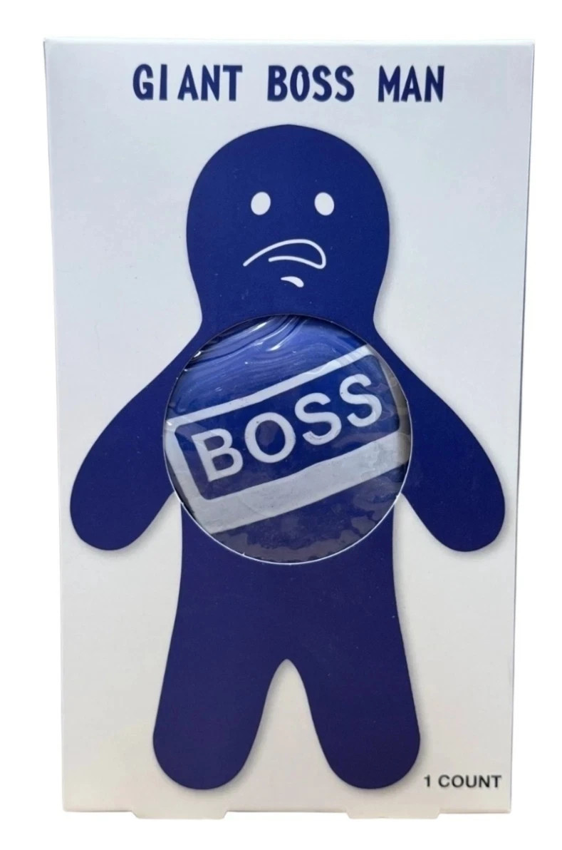 Giant Boss Man Stress Reliever Ball Festive Voice 7" Gel Doll --Free Shipping