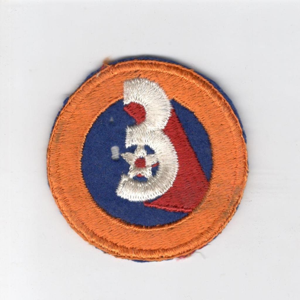 WW 2 US Army 3rd Air Force Wool Center Patch Inv# C948