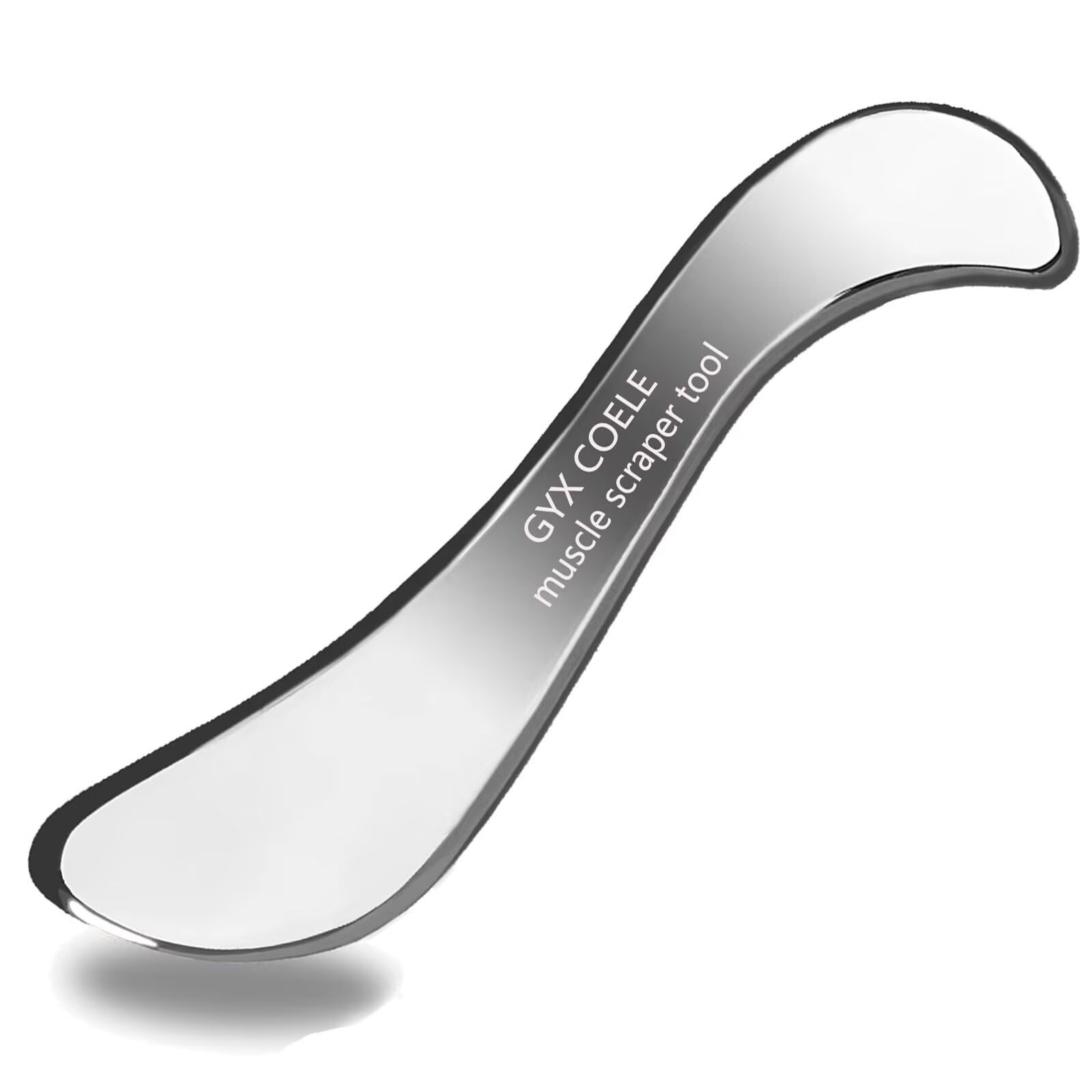 GYX COELE 304 Stainless Steel Muscle Scraper Tool, Gua sha Scraping Silver