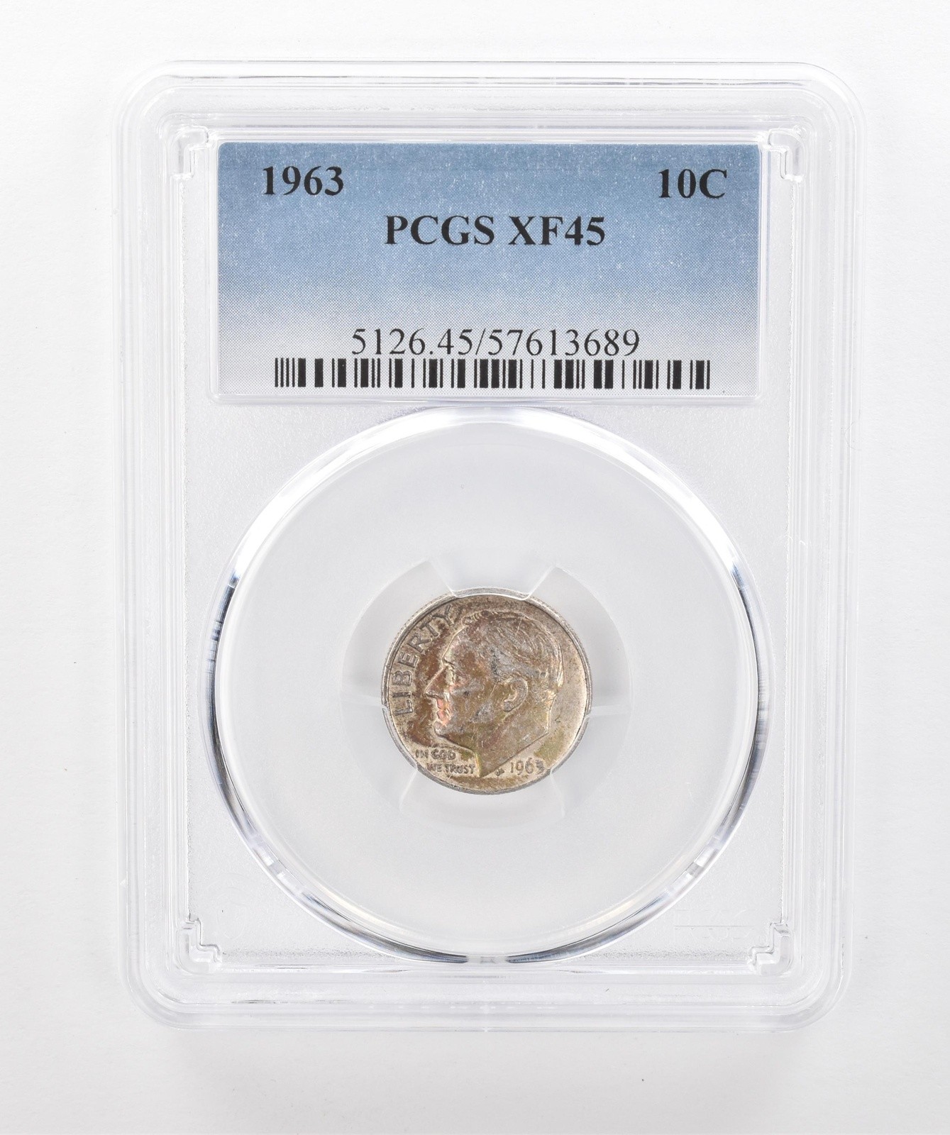 1963 Roosevelt Dime XF45 PCGS Beautiful Tone *1555