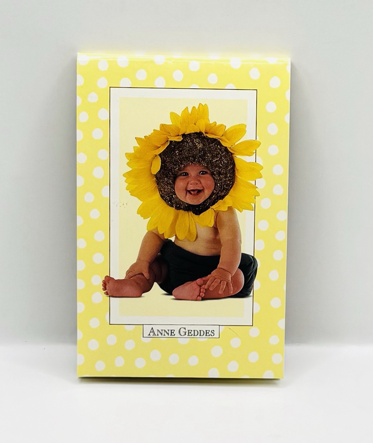 Vintage 1995 Anne Geddes Sunflower 🌻Doll Baby Notepad Paper New Unused