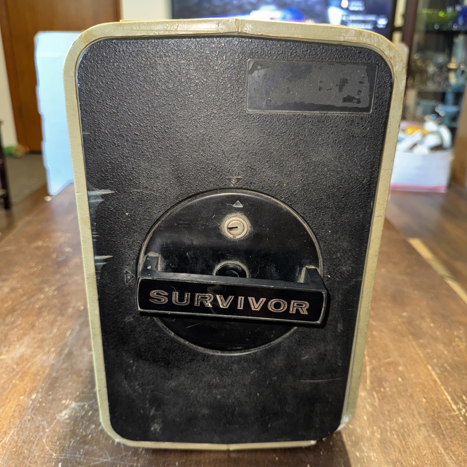 VTG Heavy Duty Sentry Survivor Fire-Safe Deposit Box MISSING Key MIDCENTURY Read