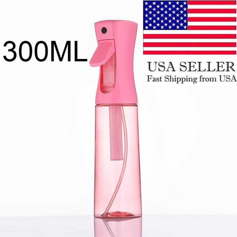 Continuous Mist Hair Spray Bottle Barber Water Sprayer Salon Plant Mister