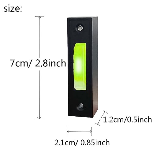 LED Lighted Doorbell Button Wired, Door Bell Ringer Push Buttons Replacement