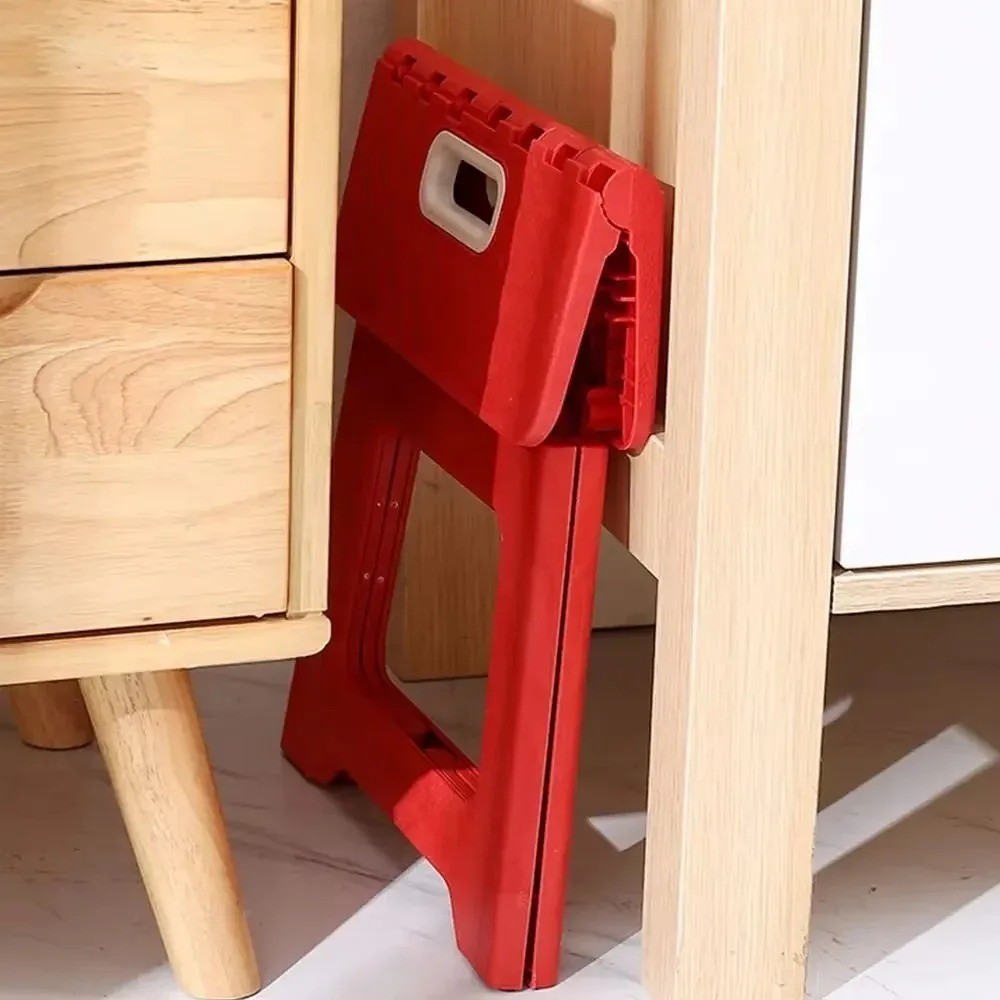 Folding Step Stool Portable Non Slip Plastic Footstool Kitchen Bathroom Camping