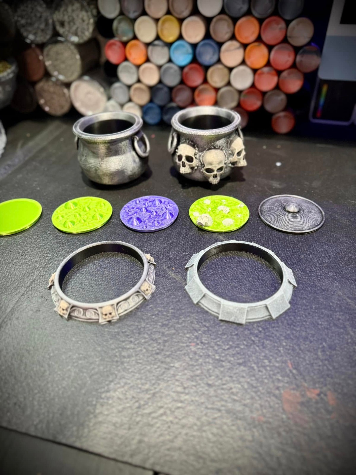 {Unpainted} Mix and Matched Caldrons - Halloween Decor