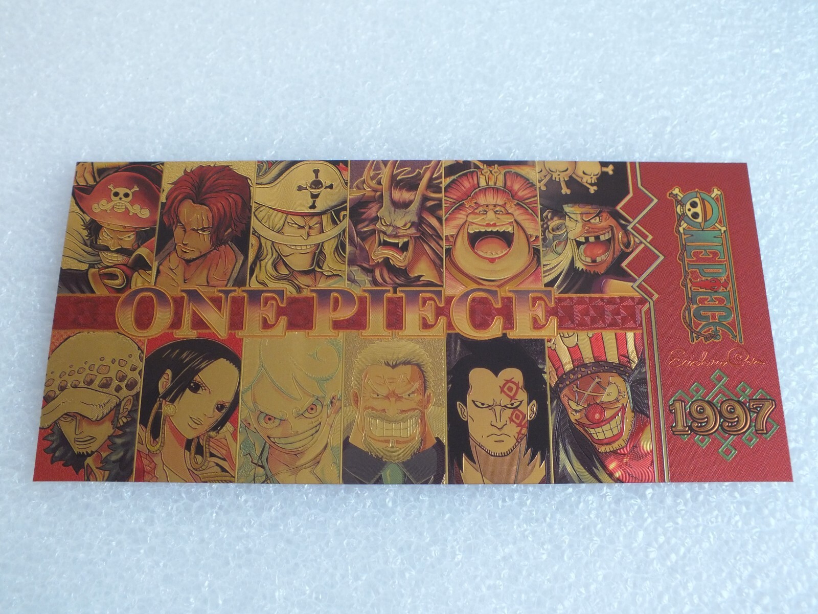 ONE PIECE Cards Gold - Note Banknotes Look - 1997 - No.16