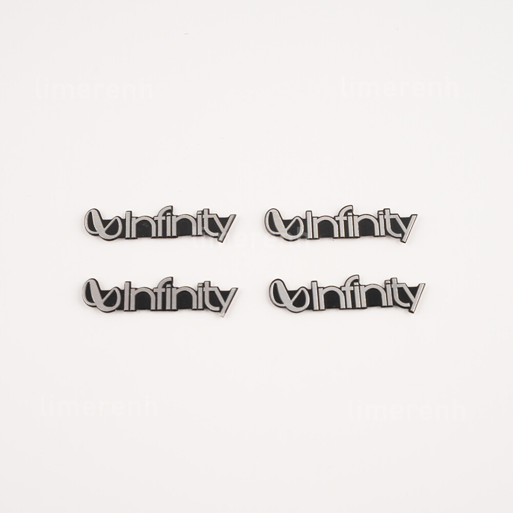 4pcs  Infinity Speaker Car Audio Badge Replacement 50mmX13mm