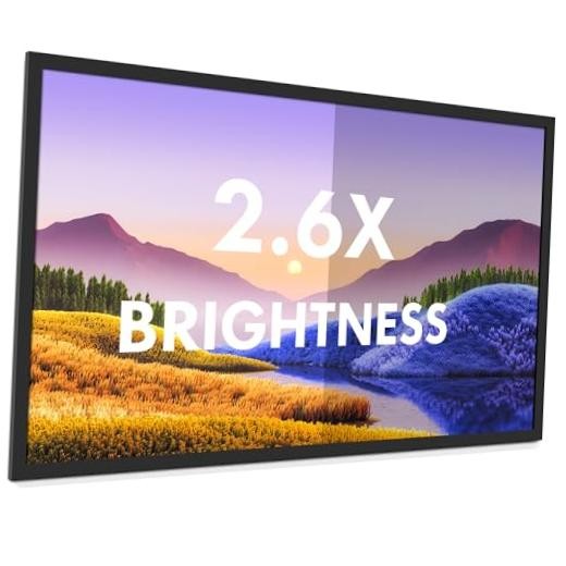 Fixed Frame High Gain Projector Screen by  - 2.6X Gain and 30% ALR - Indoor