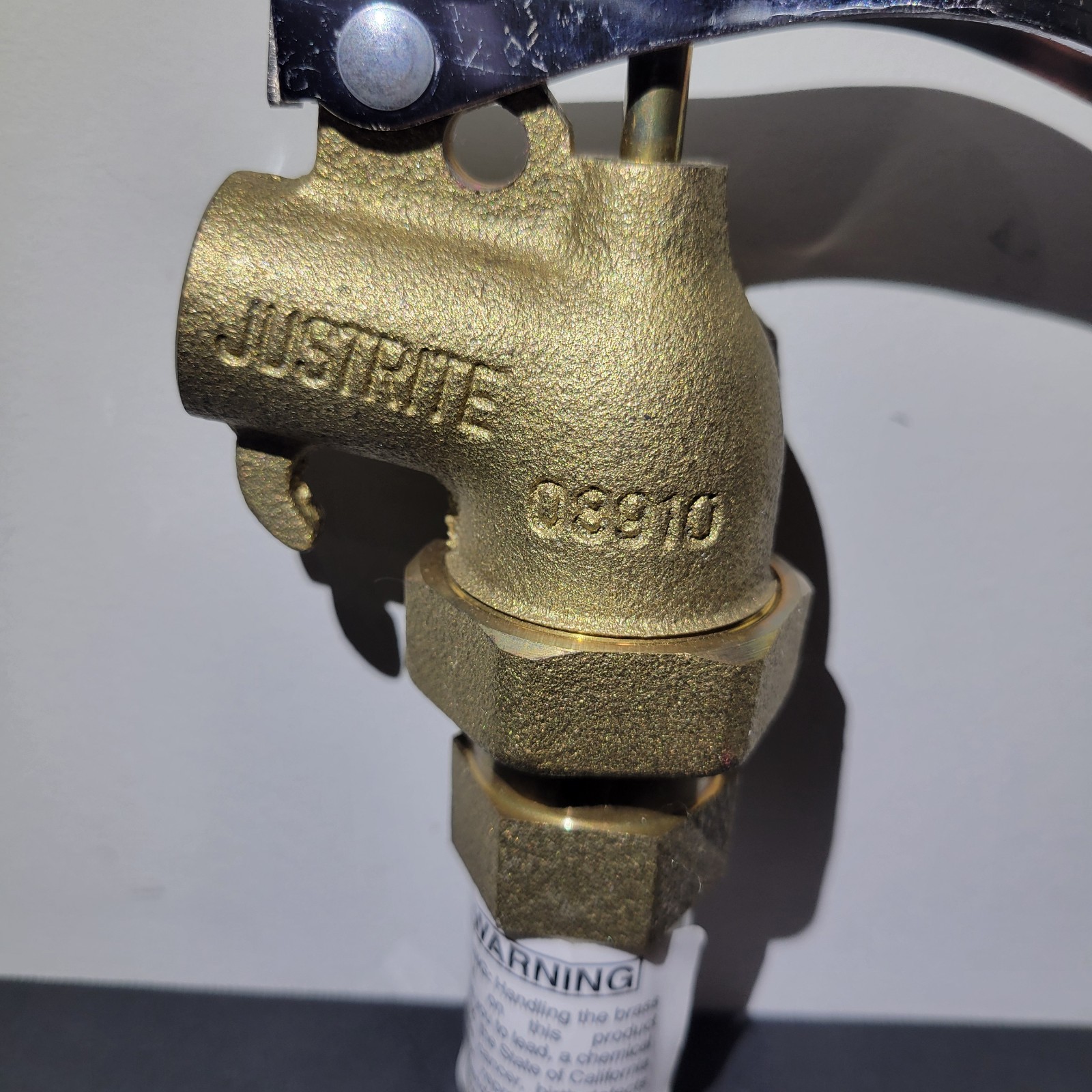 Justrite 08910 Adjustable Brass Drum Faucet 3/4" NPT