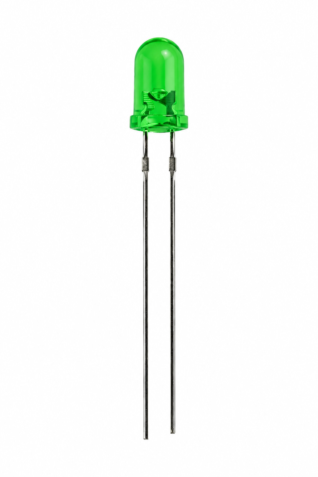 Flashing LED / Blinking LED - Green - 3mm - 100 Pack