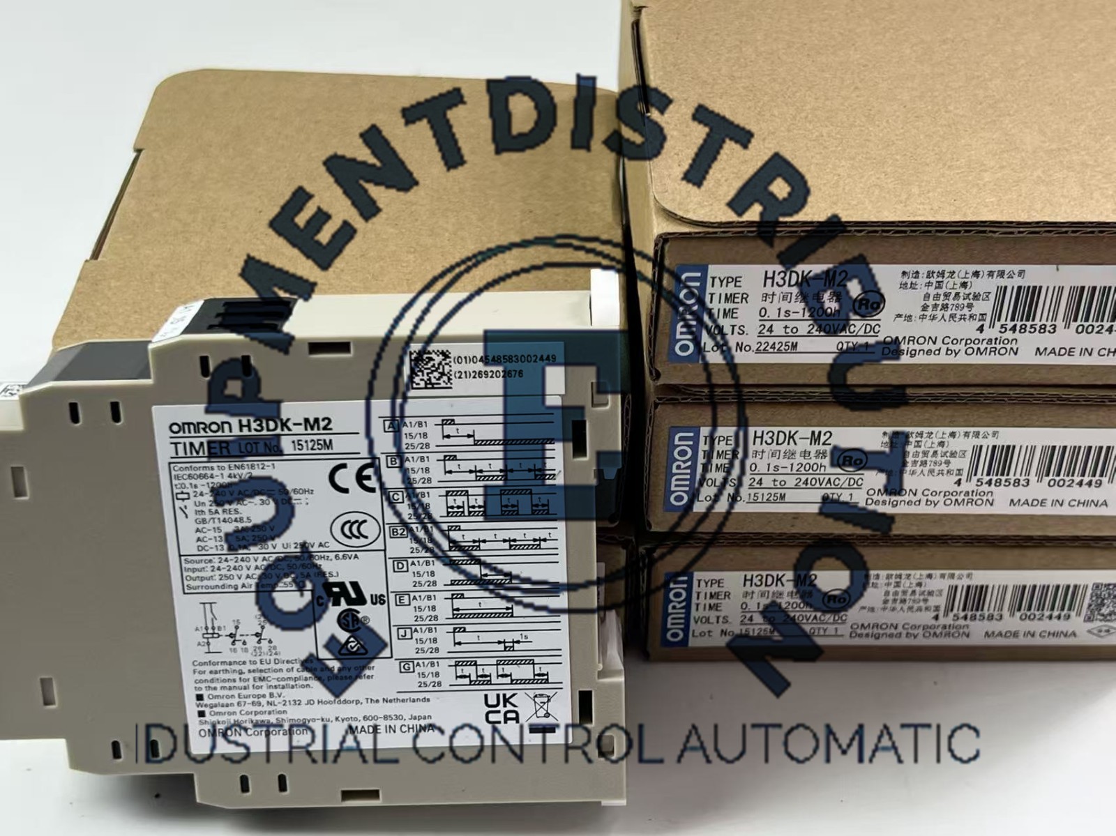 1PC Omron H3DK-M2 Timer Relay 24-240VAC/DC H3DKM2 New