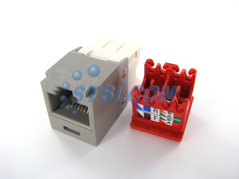 (24-PACK) Panduit CJ5E88TGIG-24 Cat5e Mini-Com Jack Module, Gray ~STSI