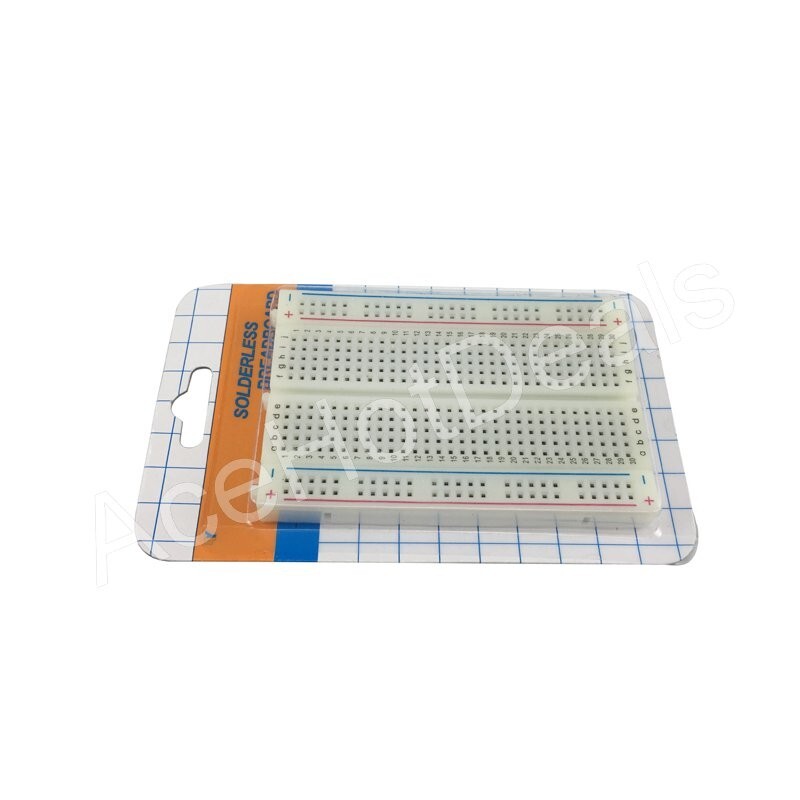 400 Contact Tie-Points Mini Solderless Electronic Test Deck Prototype Breadboard