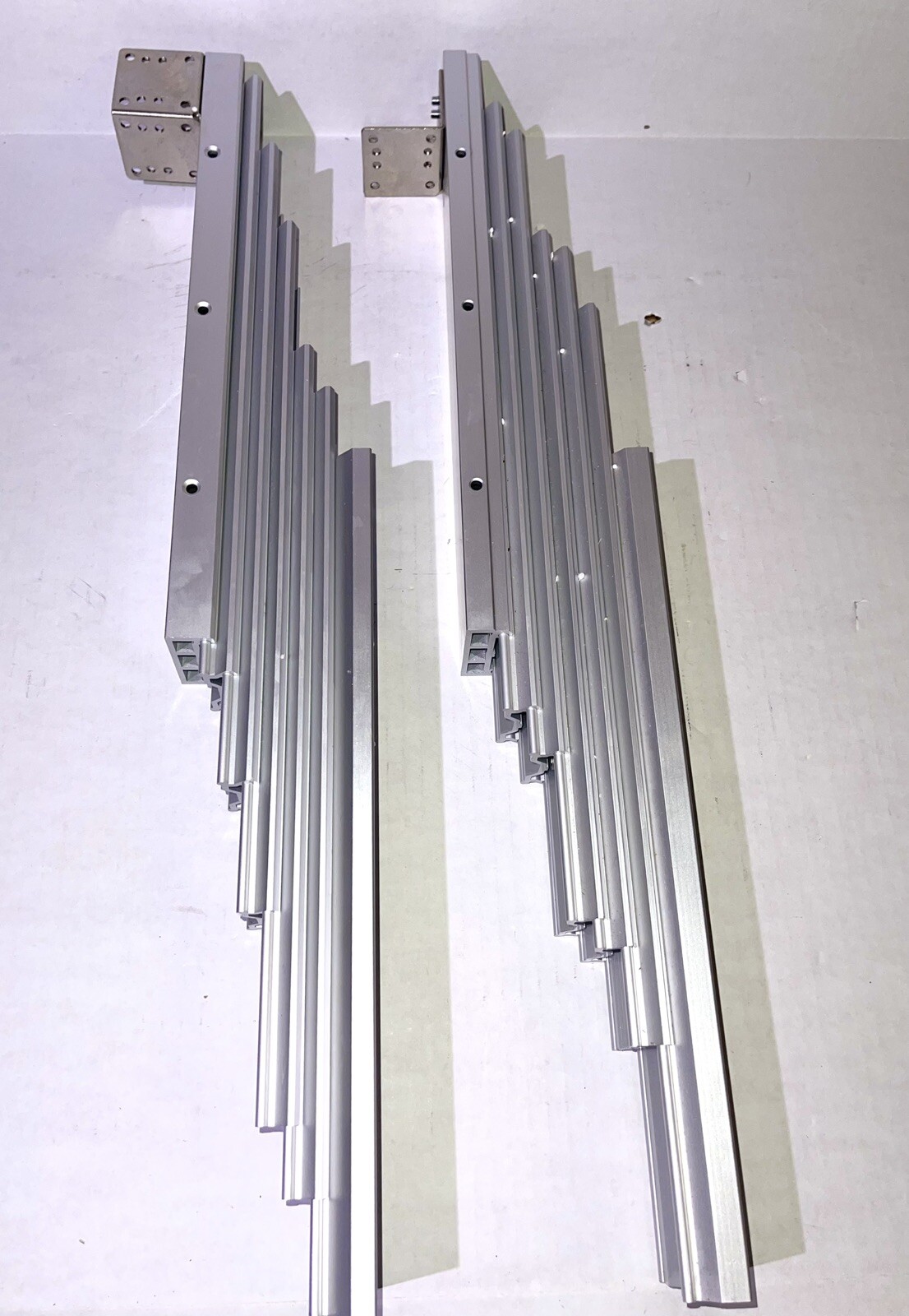 Full Extension Table Slide, Aluminum Telescopic Cabinet Table Guide Rail Hing...