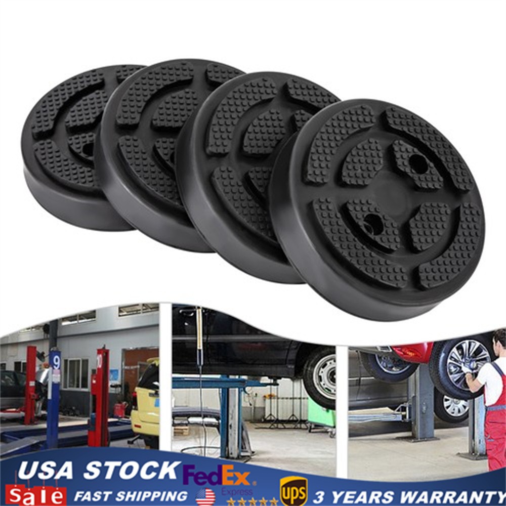 Universal Set of 4 Round Heavy Duty Car Truck Post Lift Arm Pads for Auto Repair