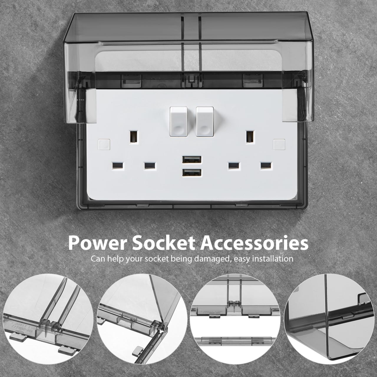 Weatherproof Outlet Cover Double Position Waterproof Socket Protector