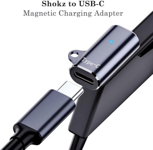 USB C Shokz Charging Cable Adapter (2 Pack) Type c Charger Cable to 2Pack Grey