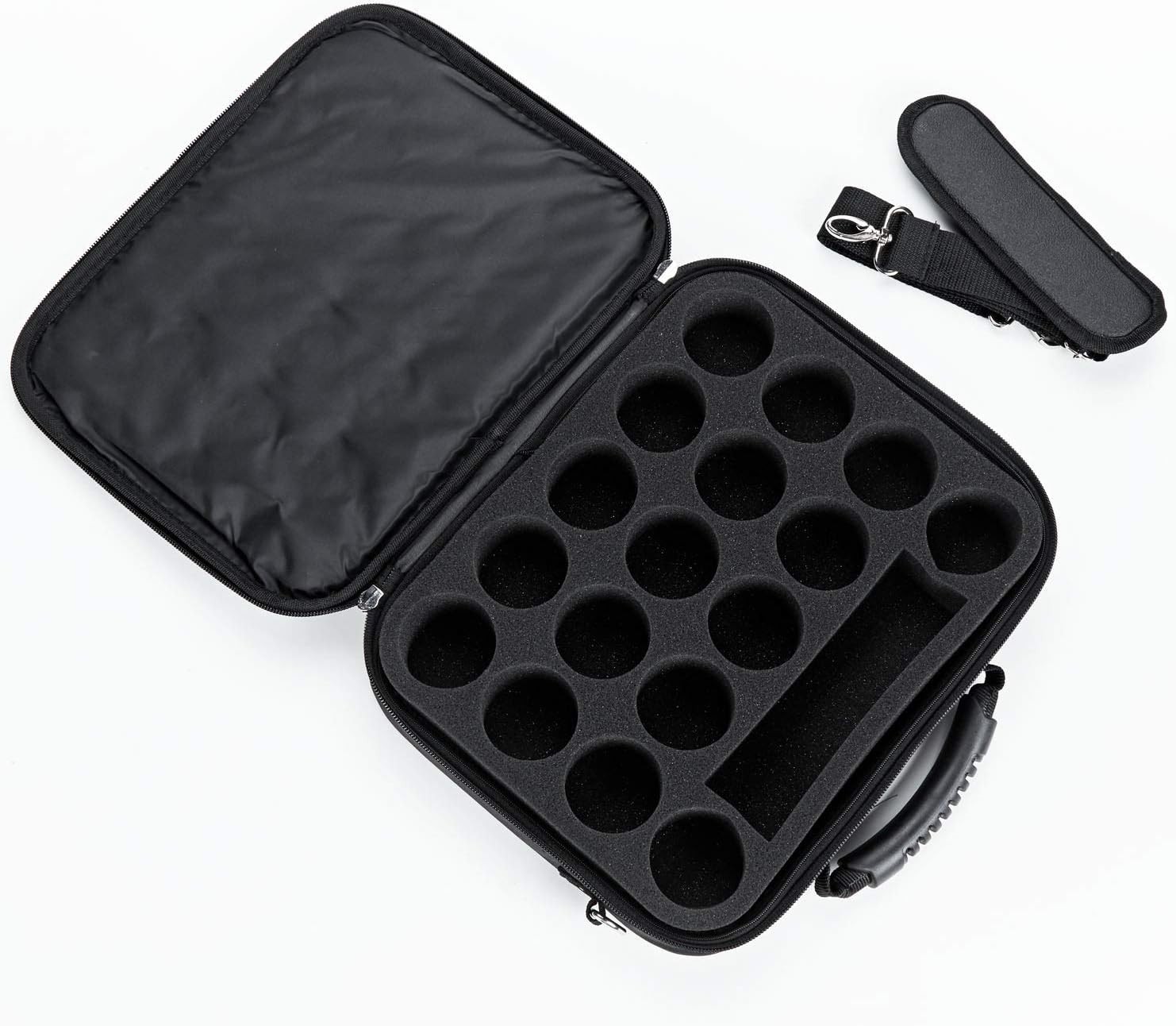 Secure Pool Balls Carrying Case with Extra Accessory Space - Nylon Sturdy Design