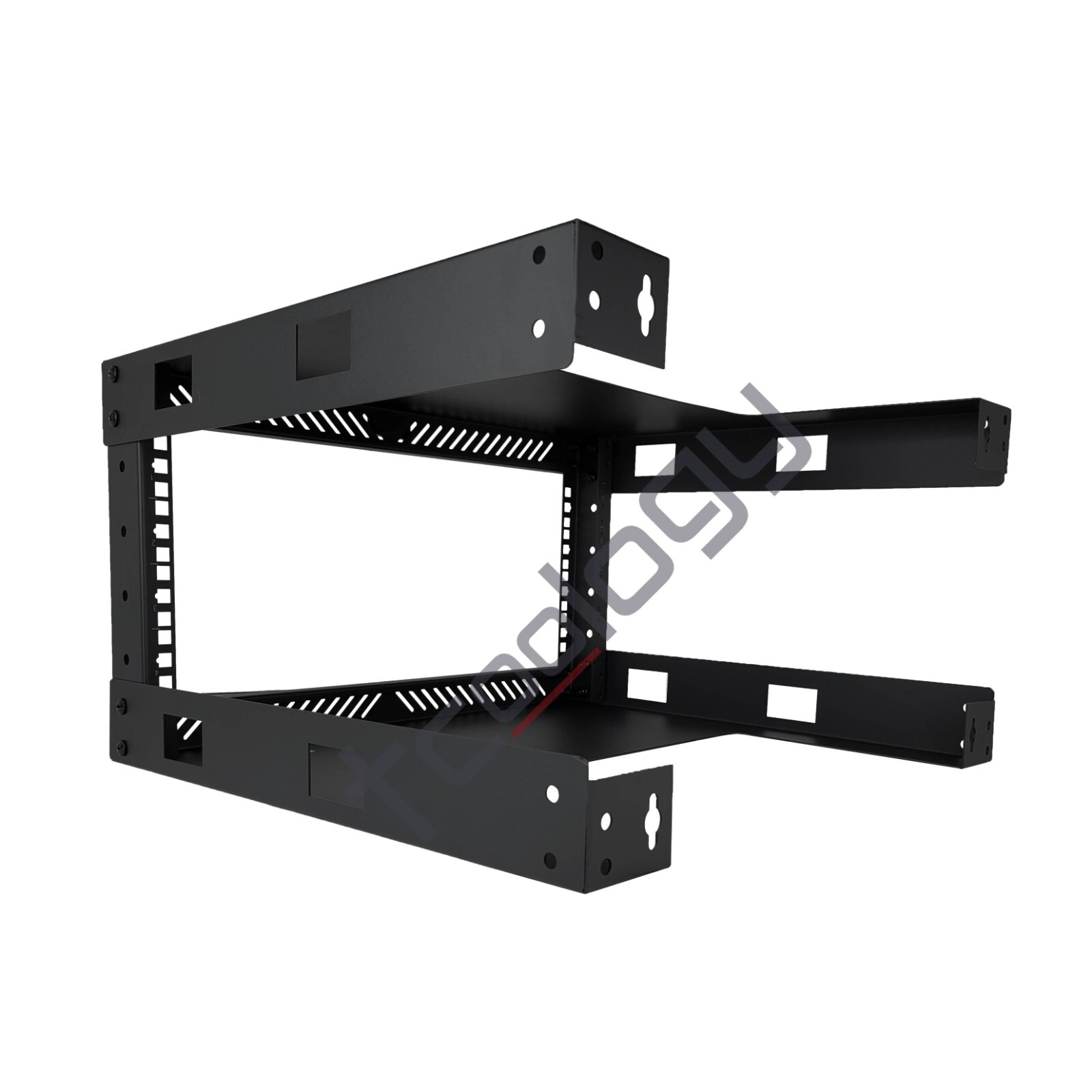 TCoology 4U Wall Mount Open Frame 19'' Server Rack Threaded 17.5 Inch Depth