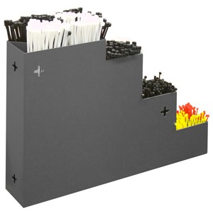 Durham 298-95, Wall Mountabl Cable Tie Rack, 18.16" x 3" x 12.25"