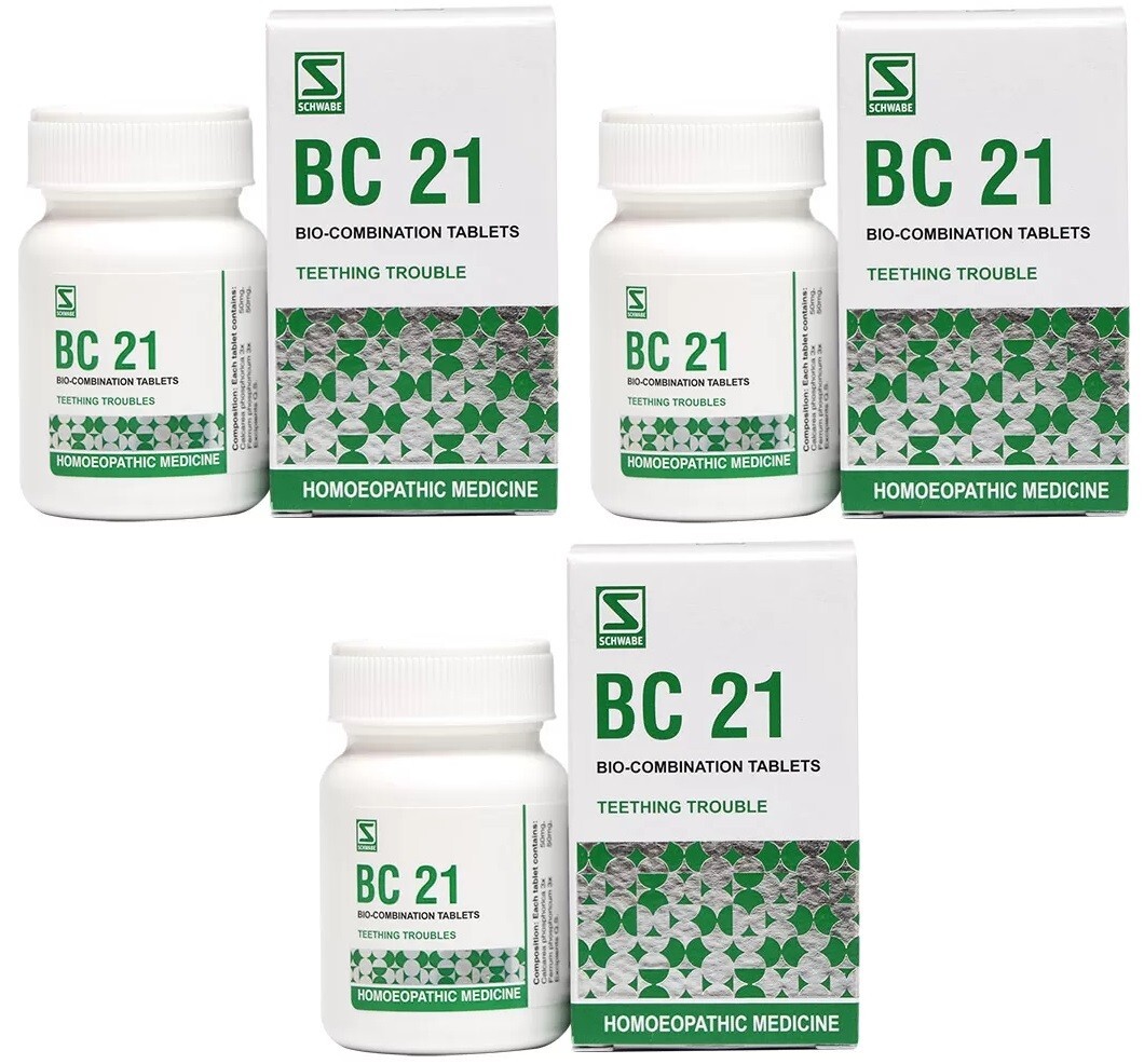 WSI Bio-Combination 21 | Teething Relief | 5Y Exp | Free Shipping | Pack Of 3