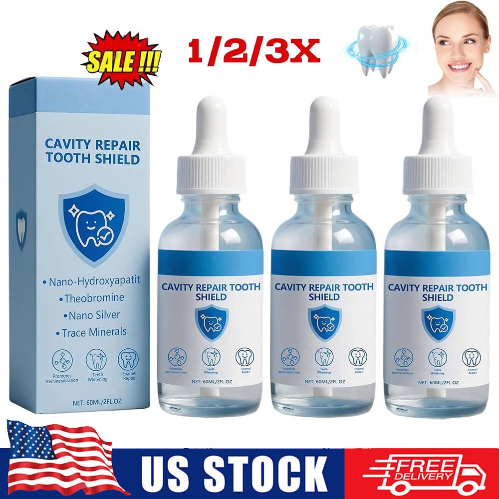 1-3x Dentite Cavity Healing Tooth Shield Liquid,Nano Hydroxyapatite Natural Care