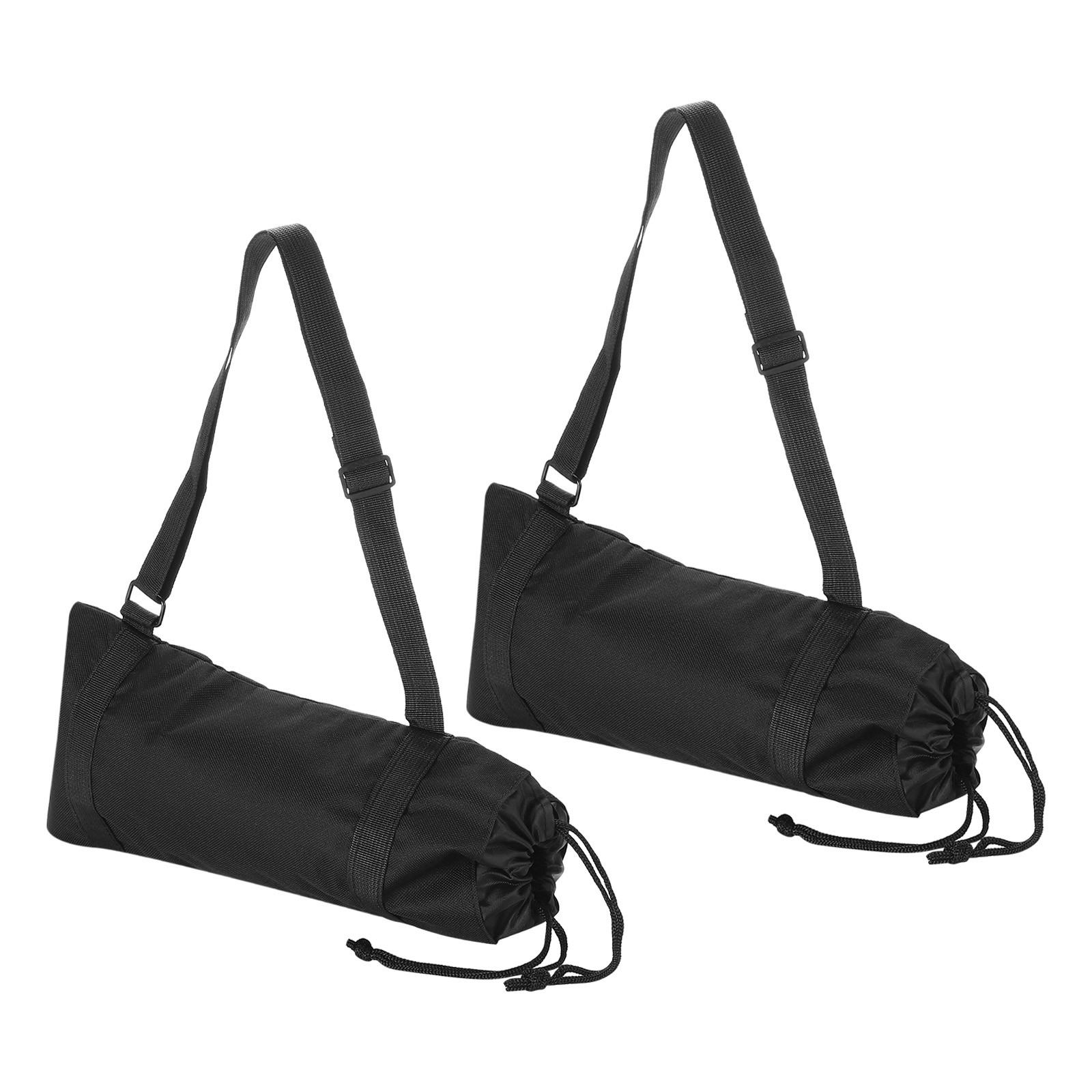 13.78"x7.09" Tripod Carrying Case, 2Pcs Nylon Padded Tripod Bag, Black
