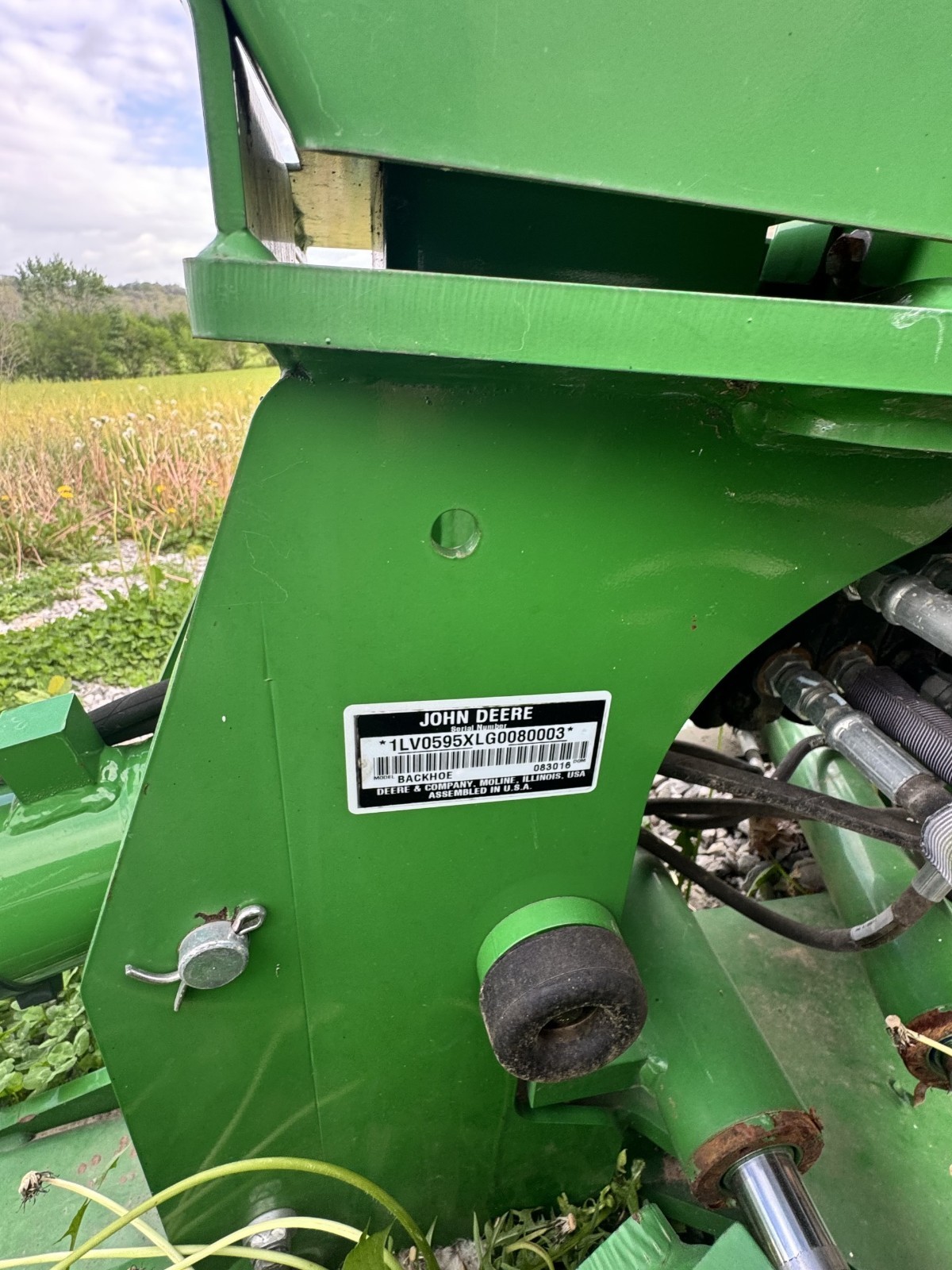 595 John Deere backhoe attachment