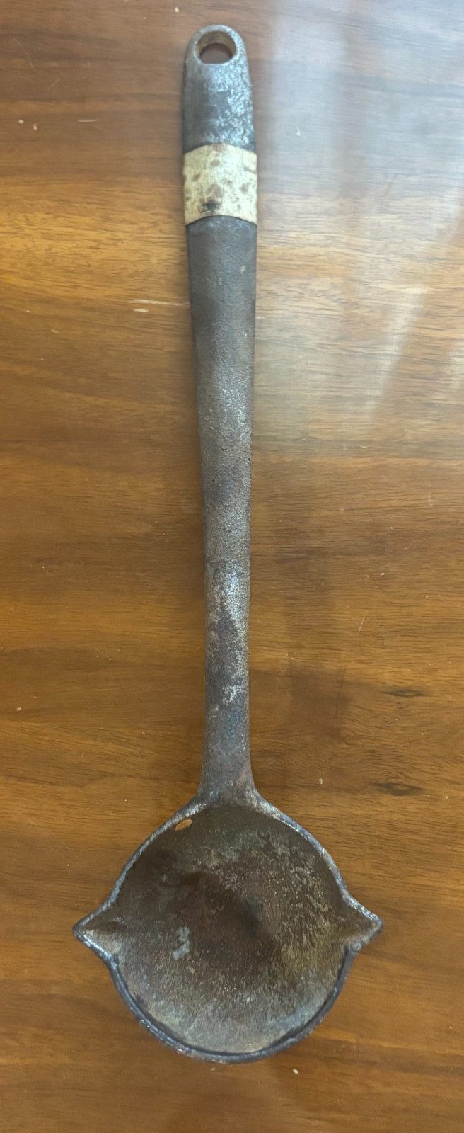 Large Cast Iron #3 Casting Melting Smelting Ladle 13"