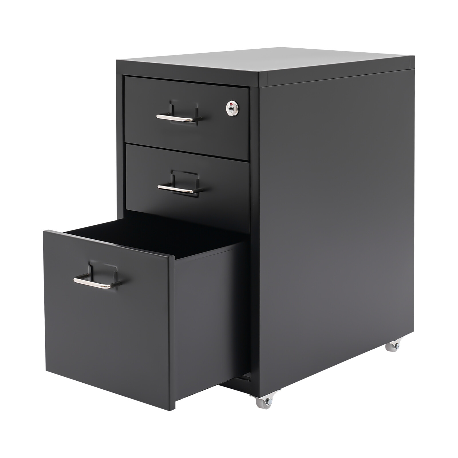 Mobile Filing Cabinet 3 Drawer Organizer Vertical File Cabinet Office Storage