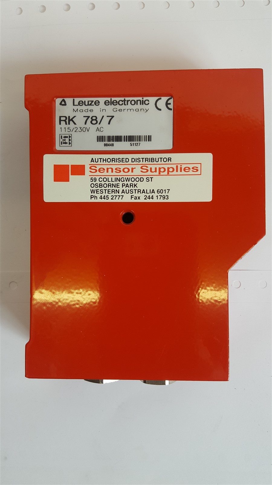 Leuze RK-78/7 Photoelectric Light Sensor 00448-51127 115/230VAC - New