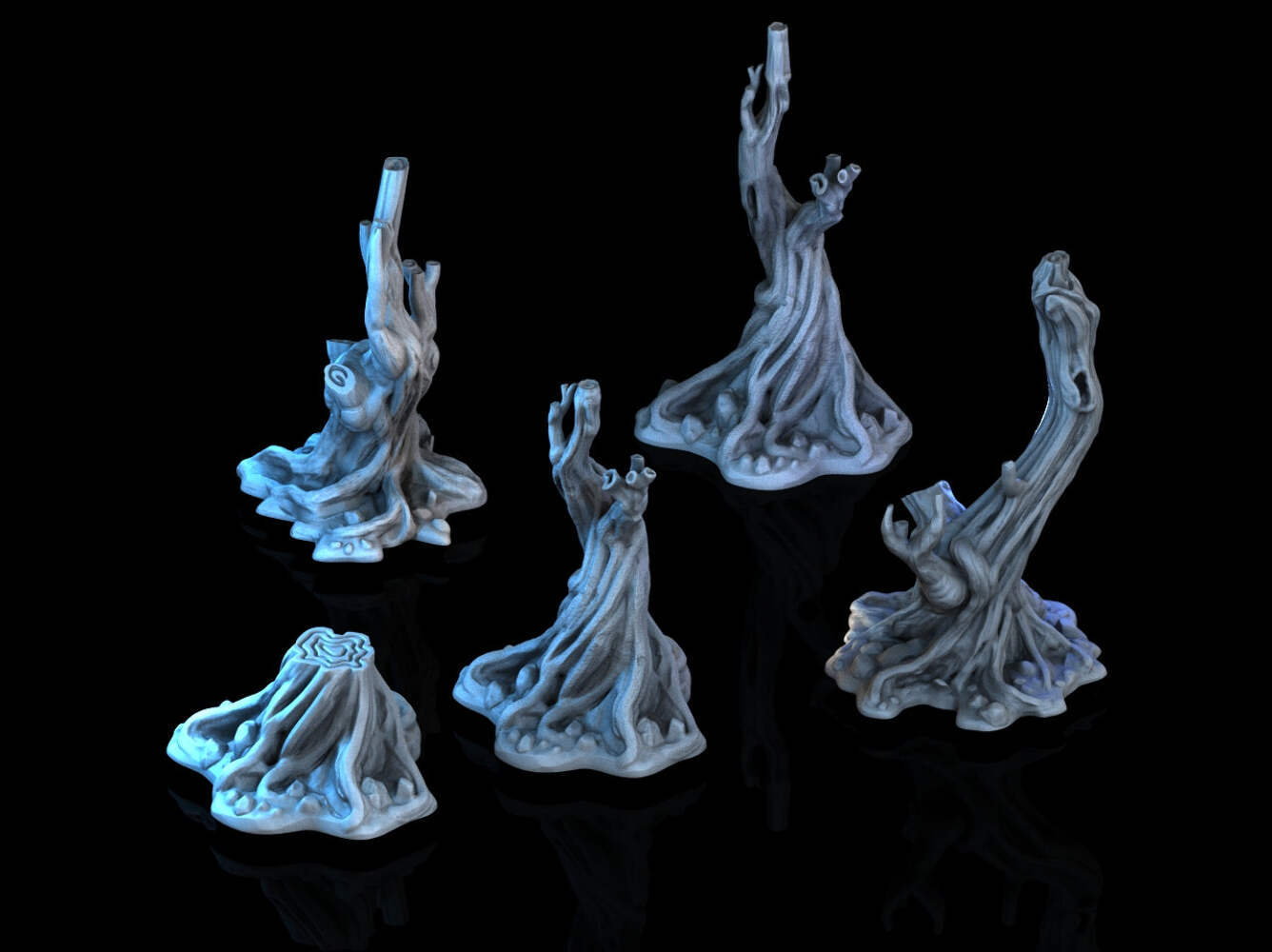 Adrian-3DP4U - Gnarl Tree Set - 28mm