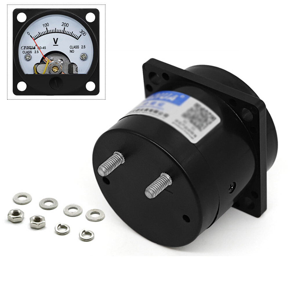 DC 0- 300V Analog Voltmeter Analogue Voltage Panel Meter SO45 Directly Connect