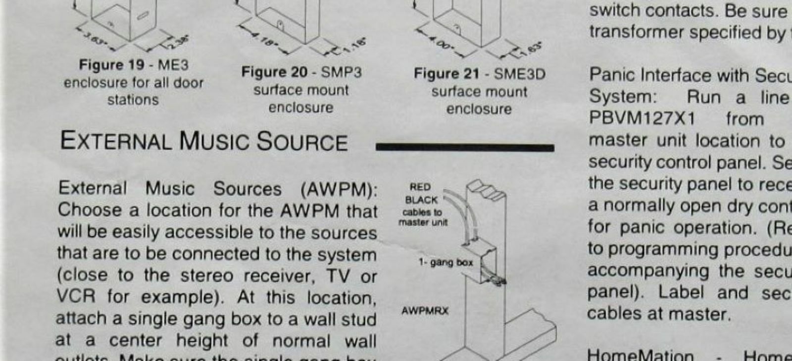 MC602 Rough-in Installation Instructions for New Construction M&S Home Intercom