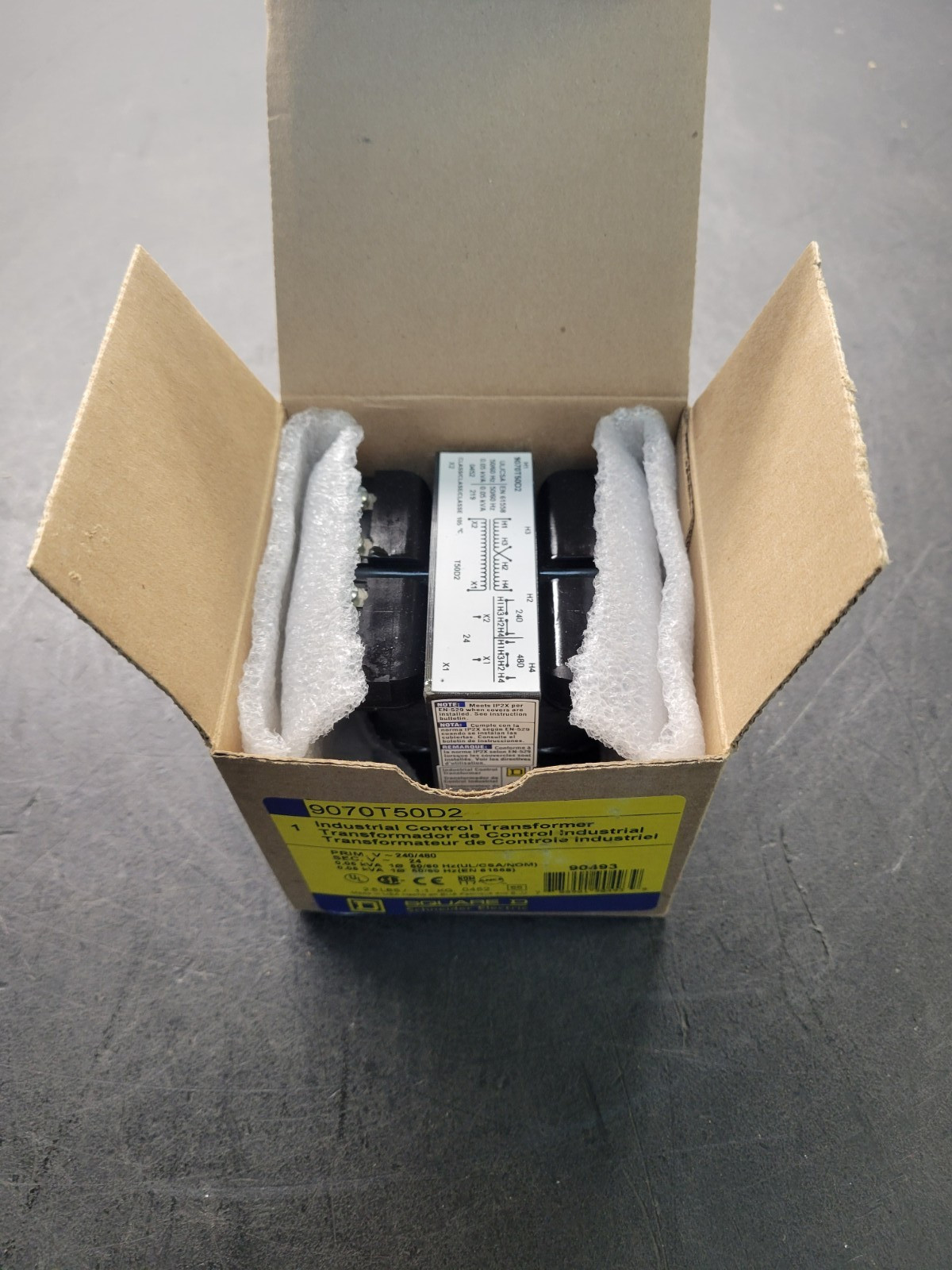 Square D #9070T50D2 Control Transformer.