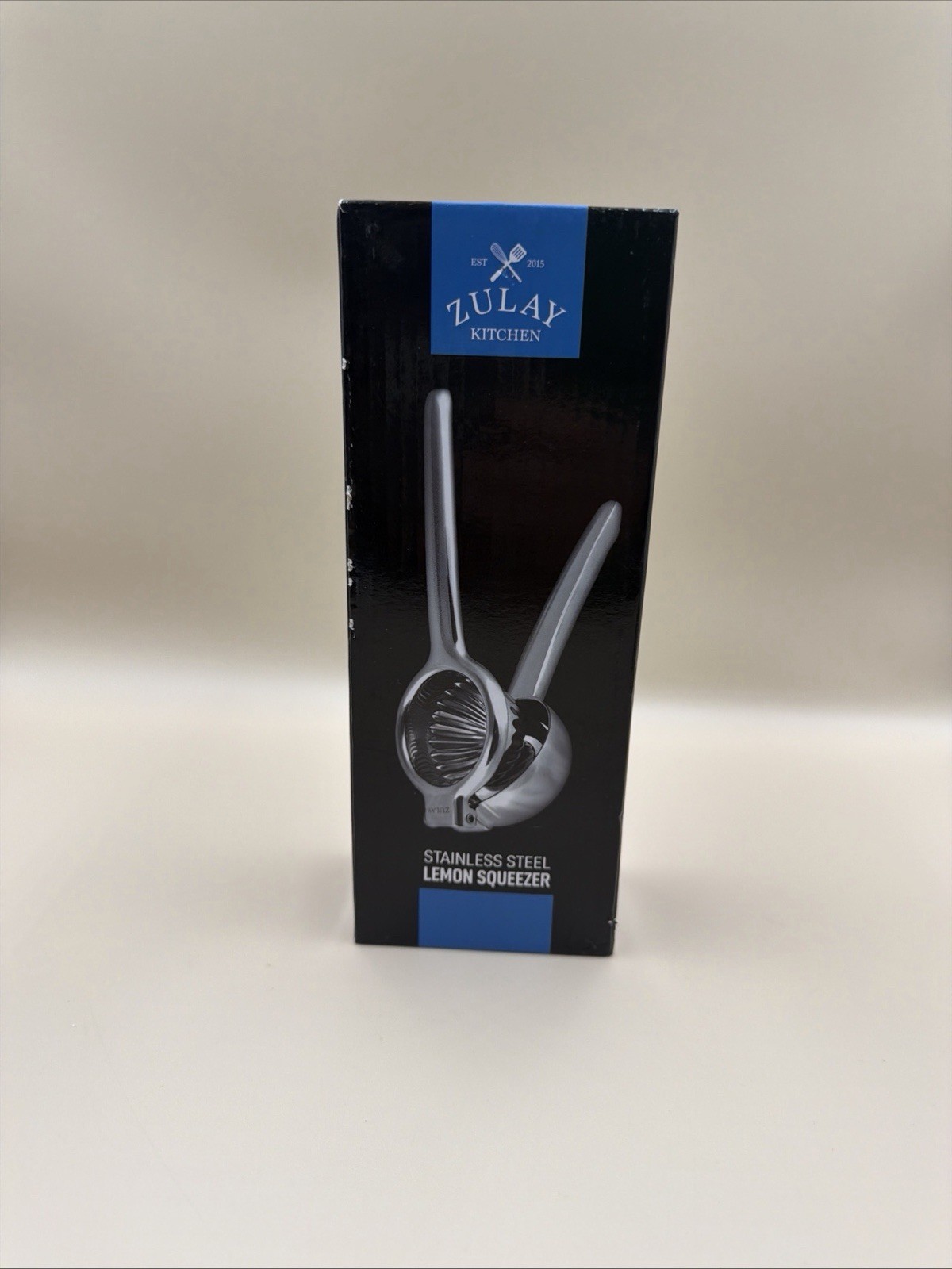 Zulay Kitchen Stainless Steel Lemon Squeezer Manual Citrus Press New Open Box