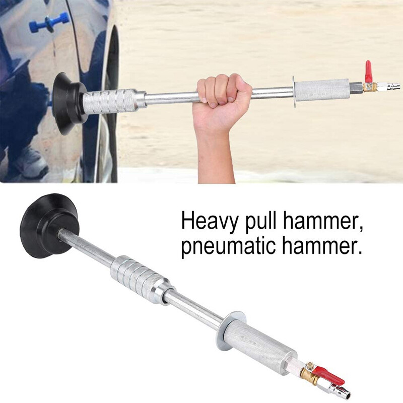 Car Auto Body Repair Suction Cup Slide Air Pneumatic Dent Puller Tool Hammer Set
