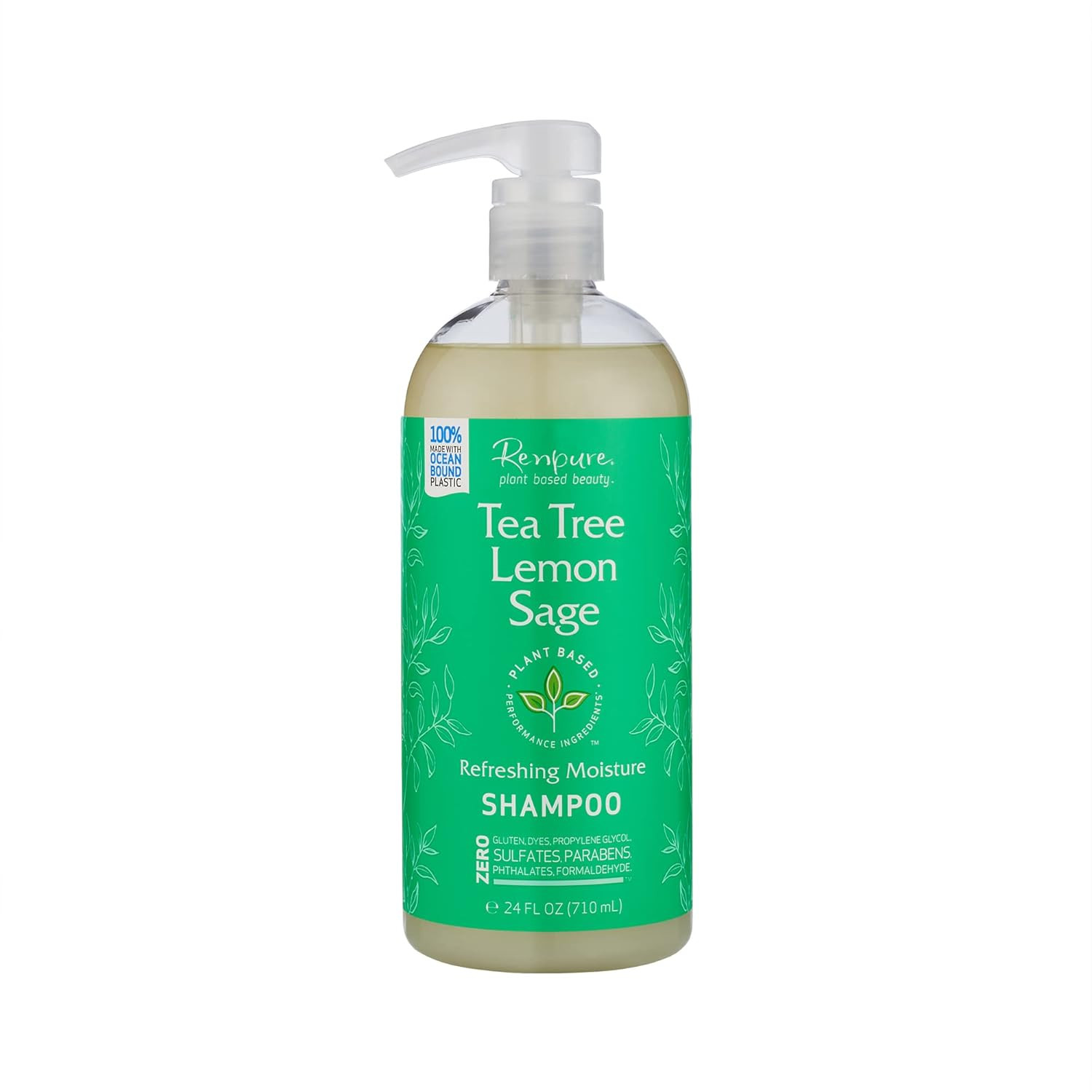 Plant Based Tea Tree & Rosemary Refresh & Rebalance Shampoo - Soothes Dry Scalp