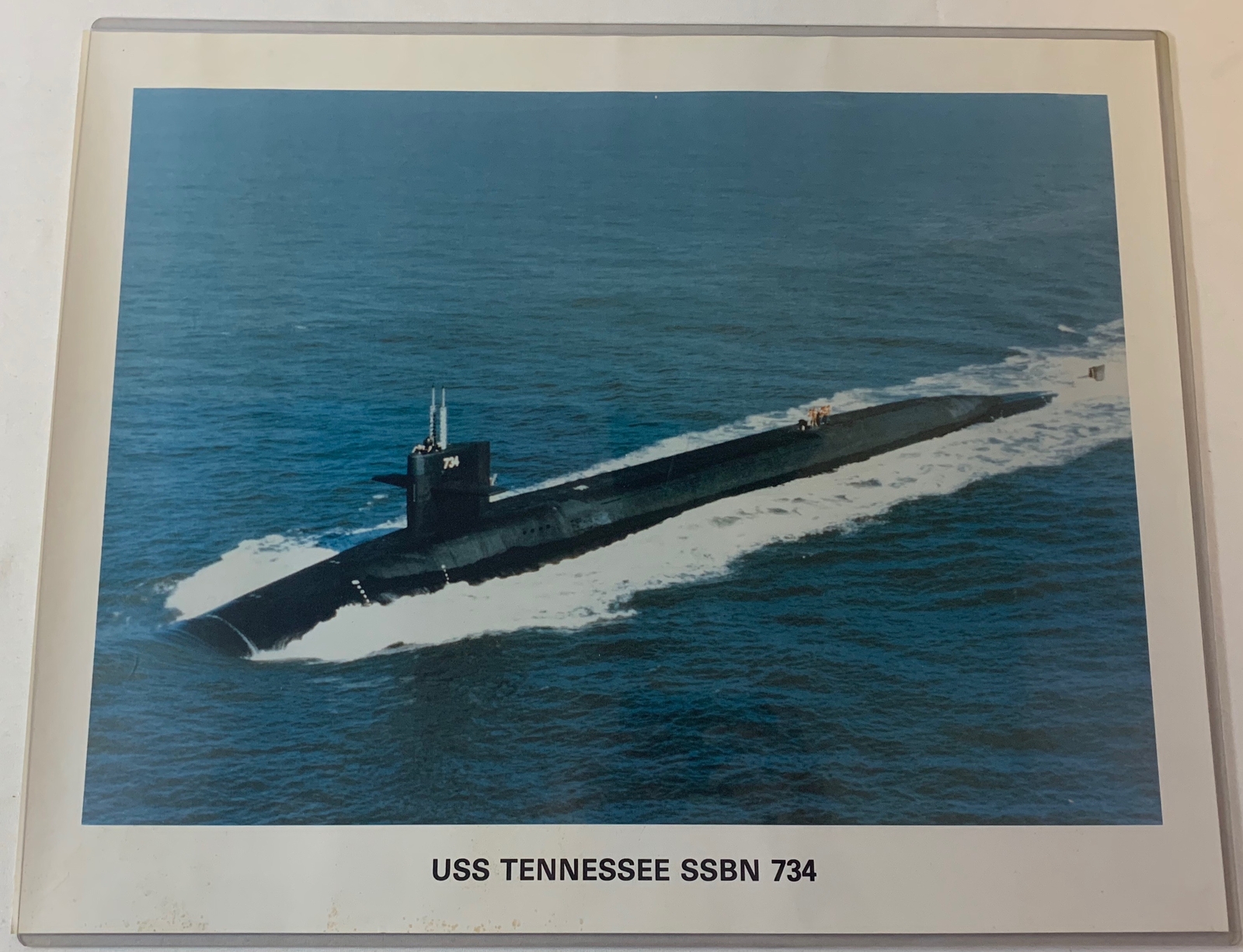 vintage poster ~ USS TENNESSEE SSBN 734