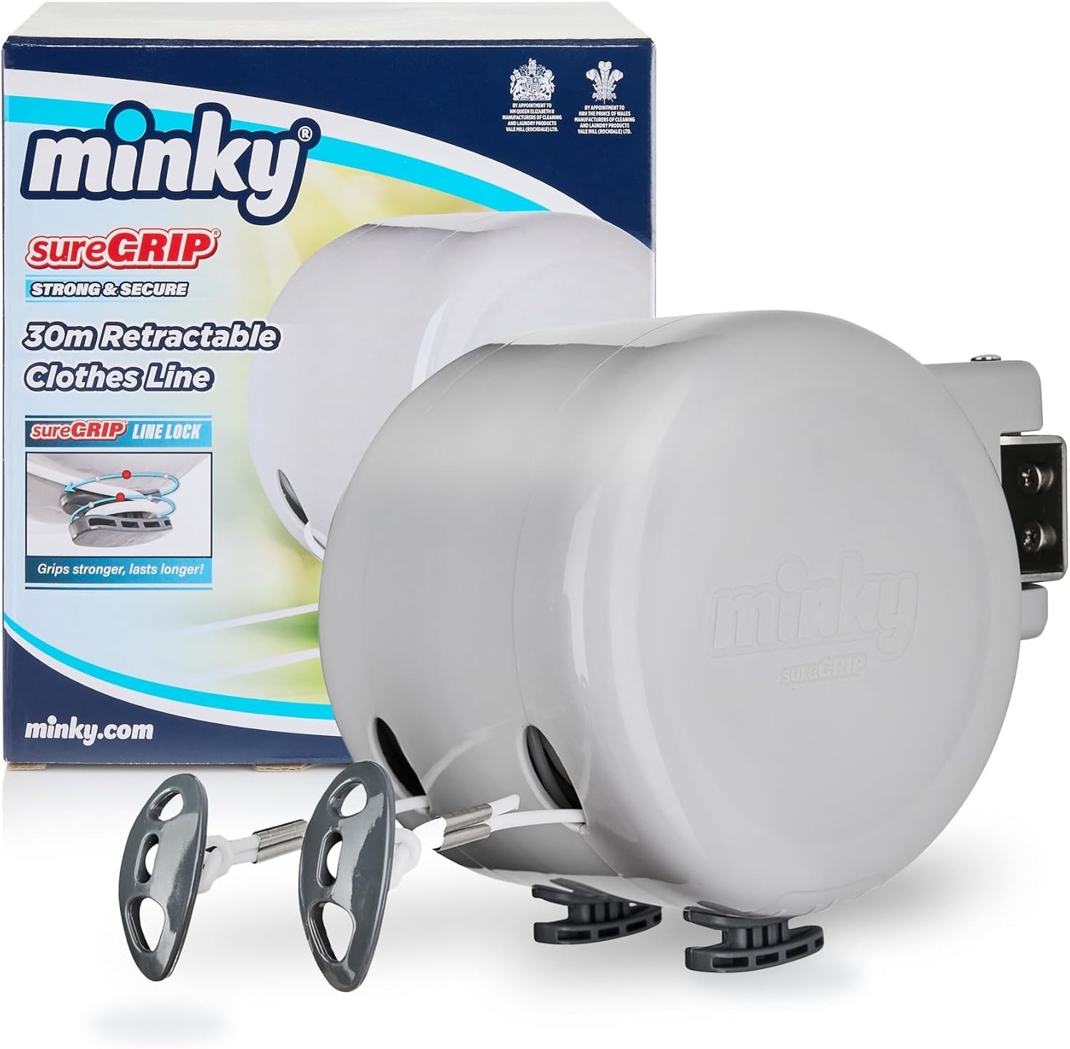 Dual Retractable Clothesline - 2 x 49 Feet - Ultimate Laundry Solution