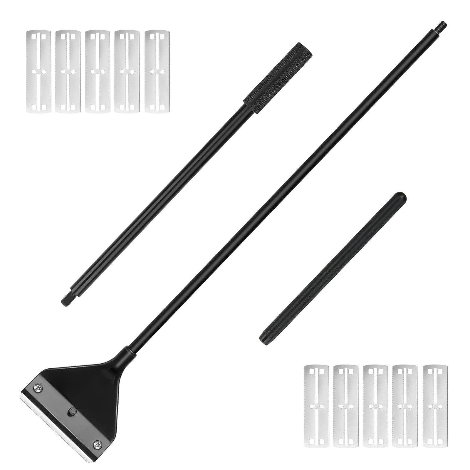 Vimvins Algae Scraper for Glass Aquarium, Long Handle Fish Tank Algae Scraper...