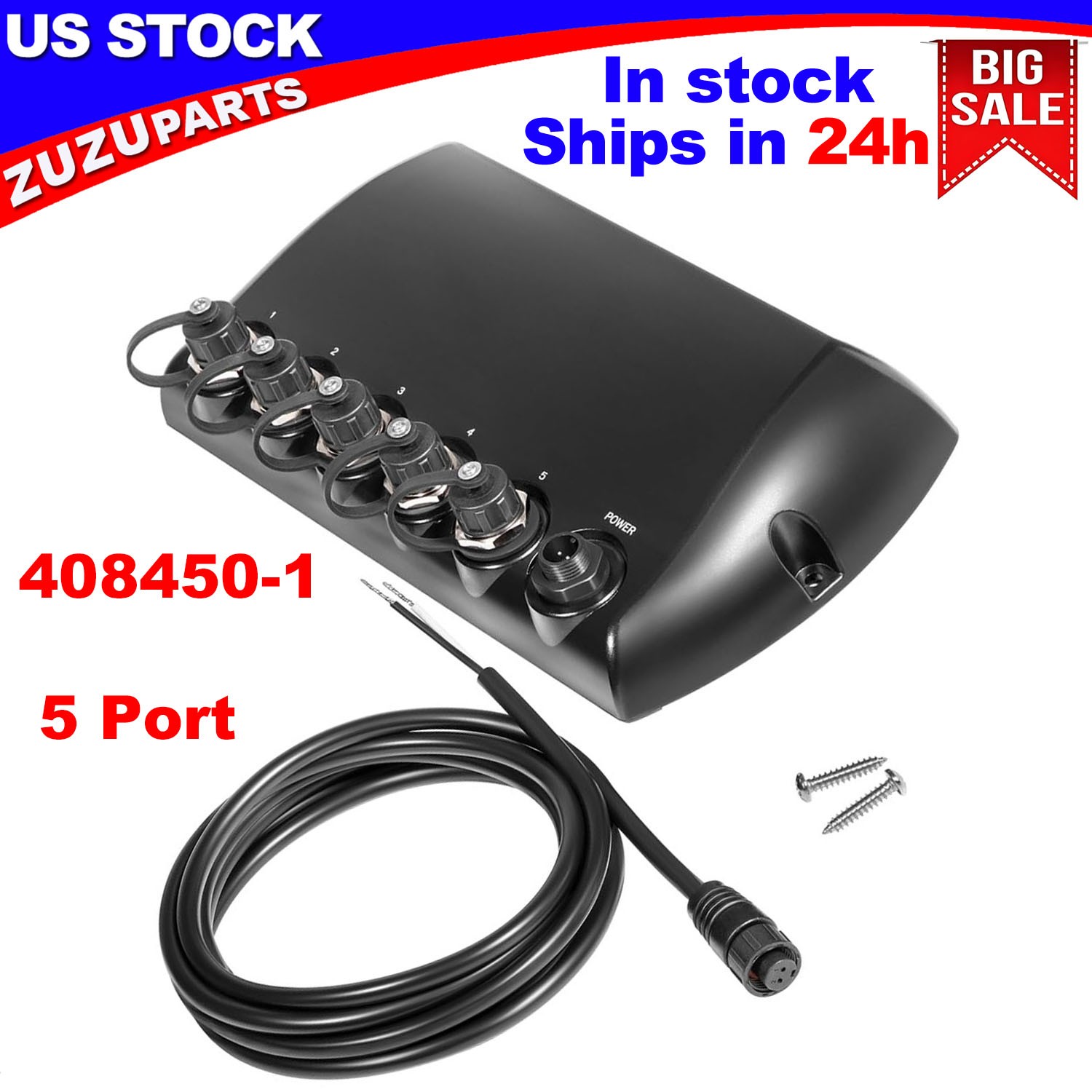 for Humminbird AS-ETH-5PXG 5-Port Ethernet Switch #408450-1 Network Switch Hub