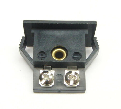 Connector, Type J, Black, Mini-Female, Panel Mount